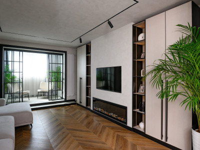 ЛДСП Lamarty в проекте «Квартирный вопрос» на НТВ. «Ход королевы» для гостиной Глеба Жеглова.