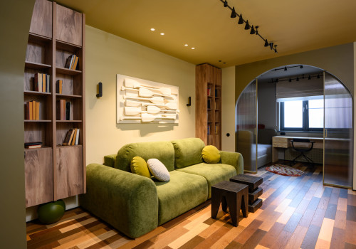 ЛДСП Lamarty в проекте «Квартирный вопрос» на НТВ. Гостиная для геологов.