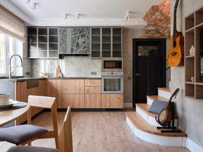 ЛДСП Lamarty в проекте «Дачный ответ» на НТВ. Кухня с «Пластилиновой вороной» для Григория Гладкова